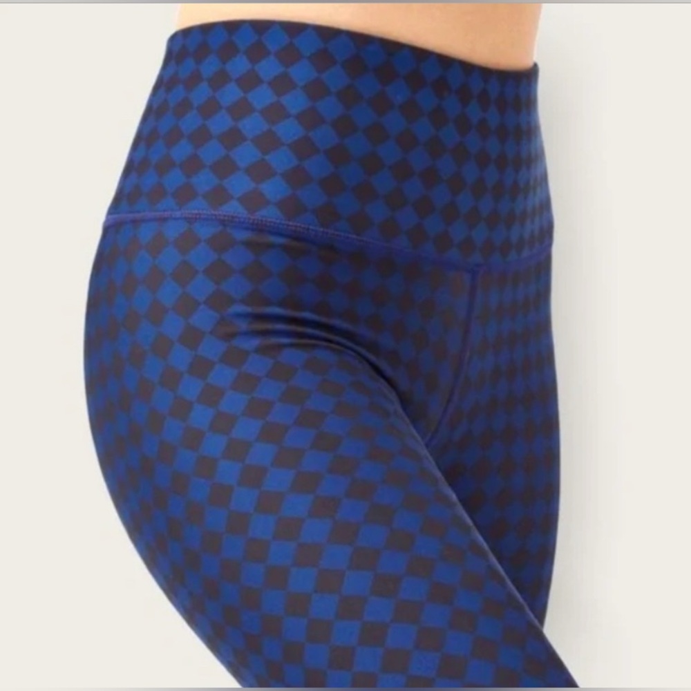 Terez Blue and Black Patterned Leggings